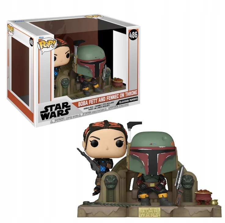 Funko Pop! Television Moments: Star Wars The Mandalorian Boba Fett and Fe