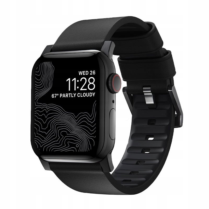 Nomad kožený remienok pre Apple Watch 44-49mm Active Pro Black/Black…