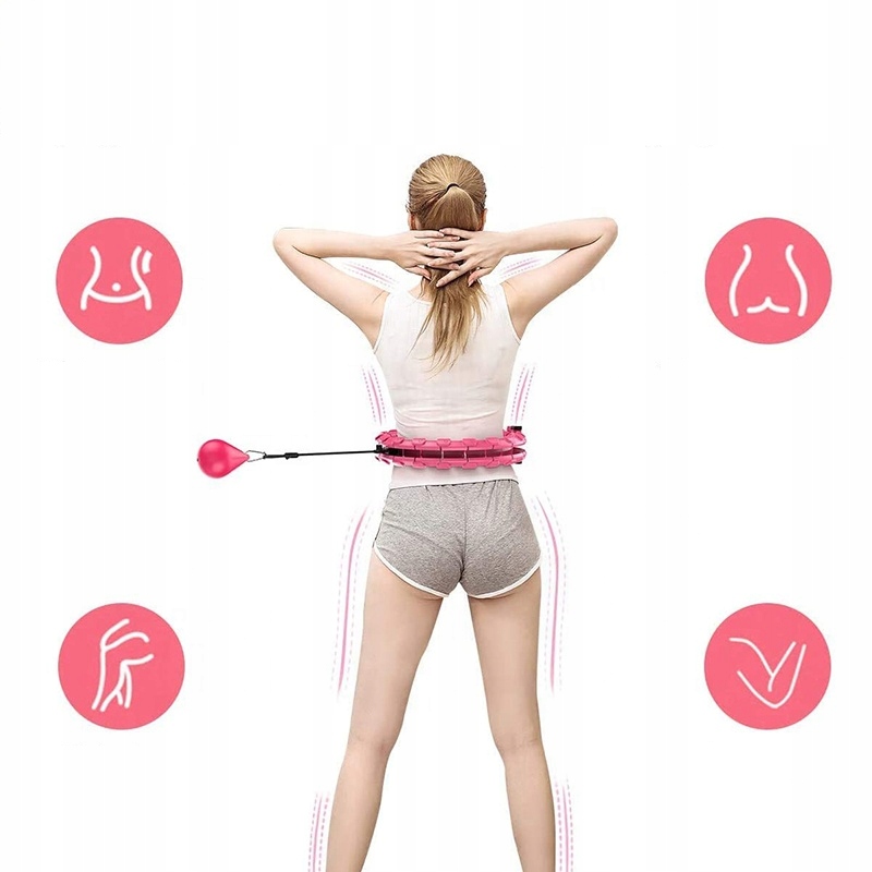 Hula-hop odchudzające z wypustkami i obciążnikiem Rodzaj z wypustkami