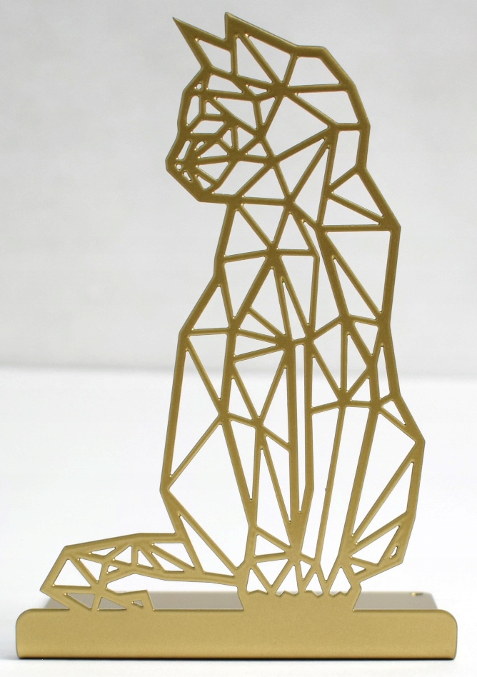 Podpórka do książek KOT Geometryczny Metal Złoty Kod producenta PDK-04-KOT-GEO