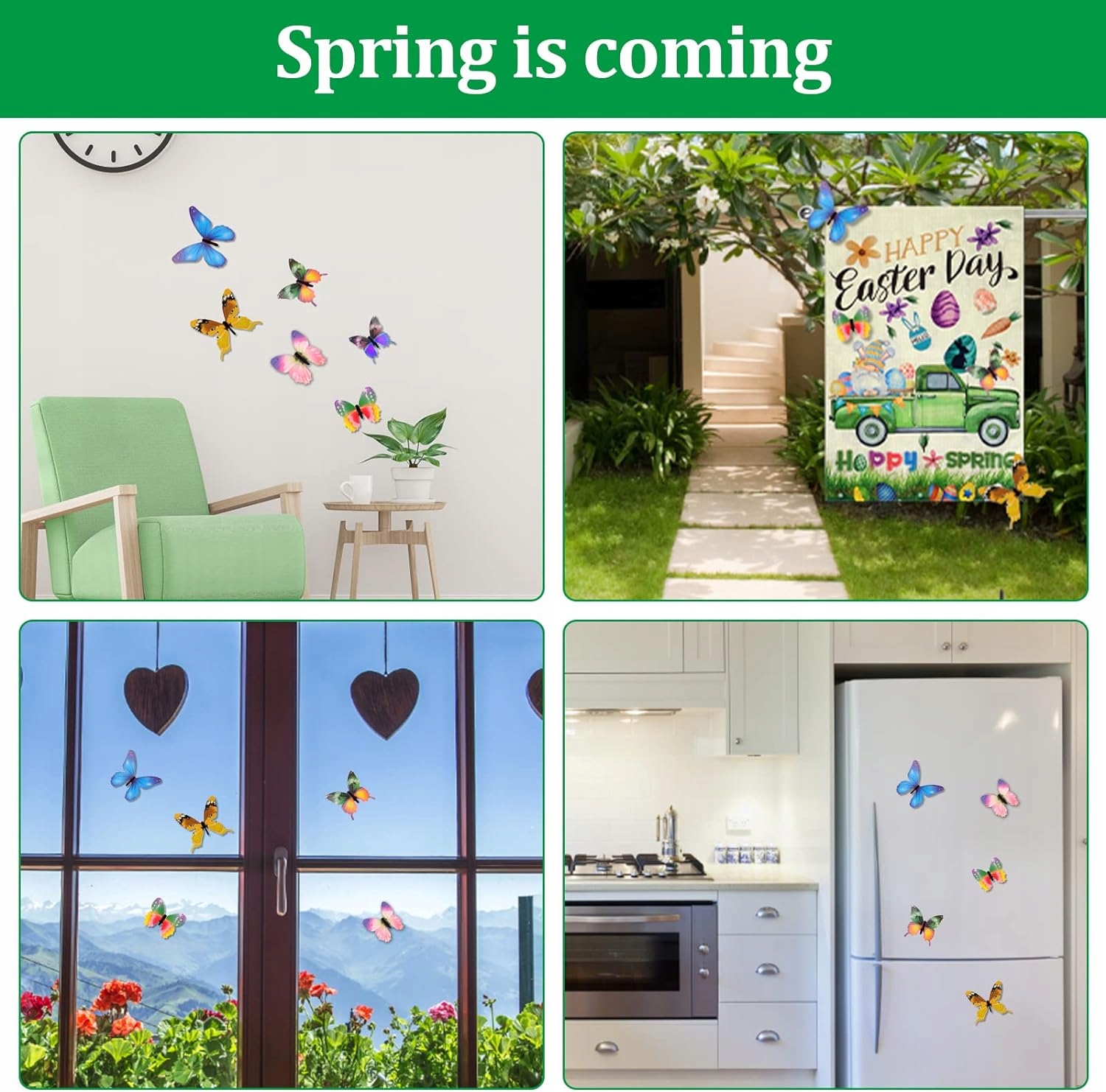 DWUSTRONNA FLAGA OGRODOWA DEKORACJA WESOŁYCH ŚWIĄT HAPPY EASTER WIELKANOC Marka inna