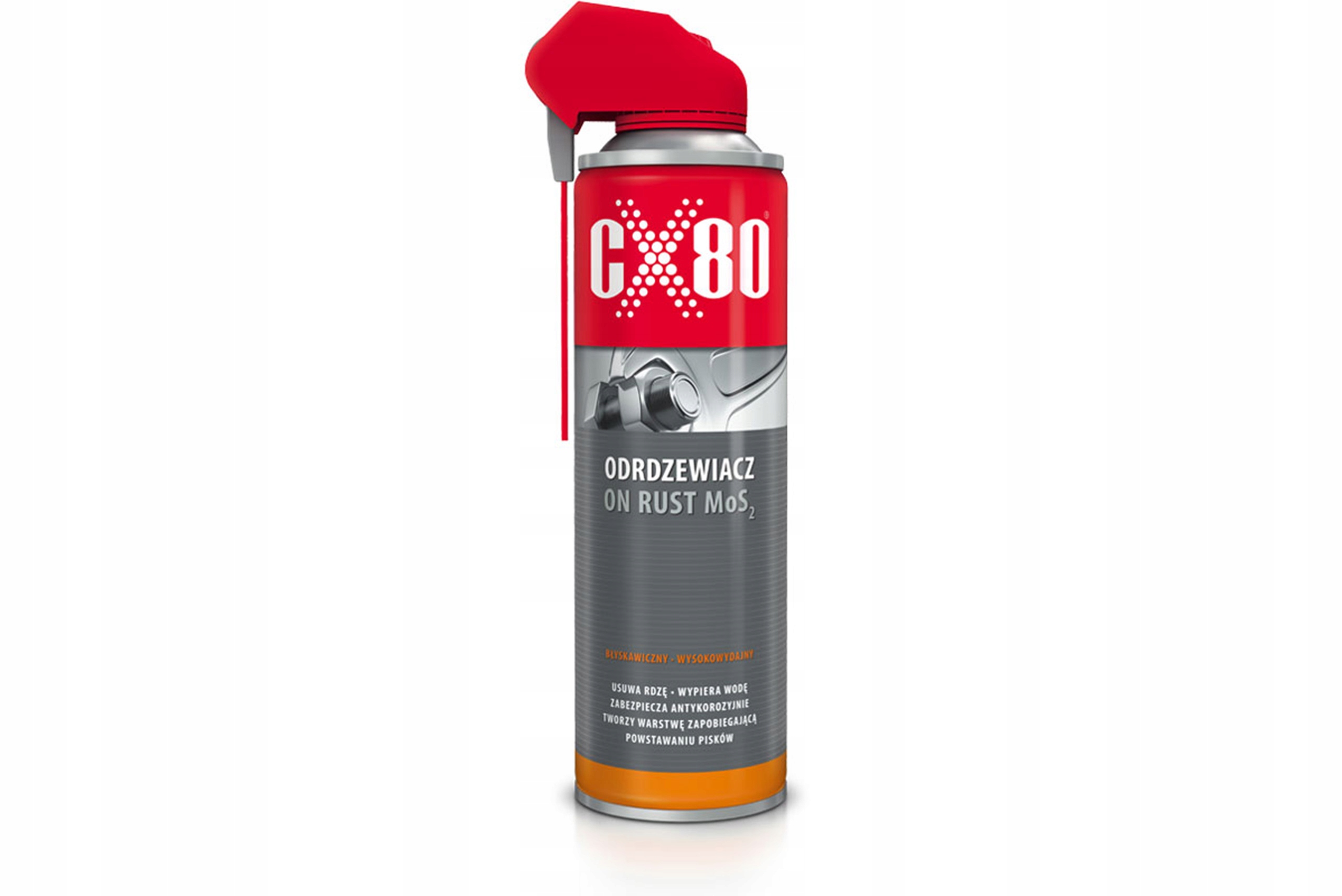 Odrdzewiacz błyskawiczny CX80 ON RUST MOS2 w sprayu Duo-Spray 500ml
