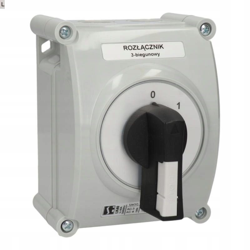 Vačkový spínač v pouzdře 25A (0-1) Spamel