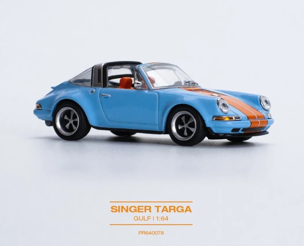 Pop Race Porsche 911 Targa Singer “Gulf” Modrá/oranžová 1:64