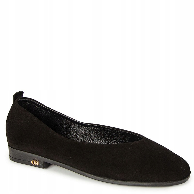 Chebello 4946 Černé Semišové Kožené Baleríny 36