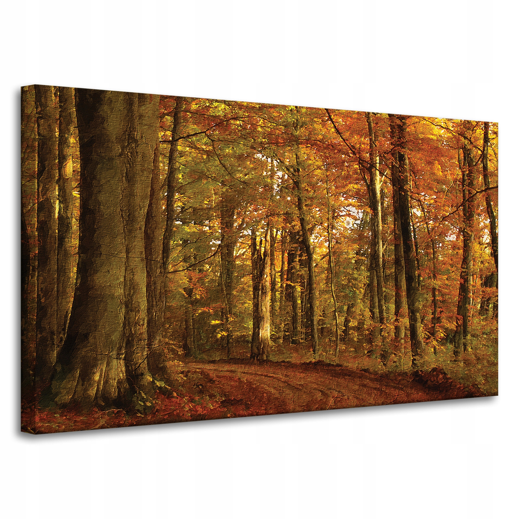 Obraz na plátně Pastelový styl Stromy Les na podzim 100x60 cm