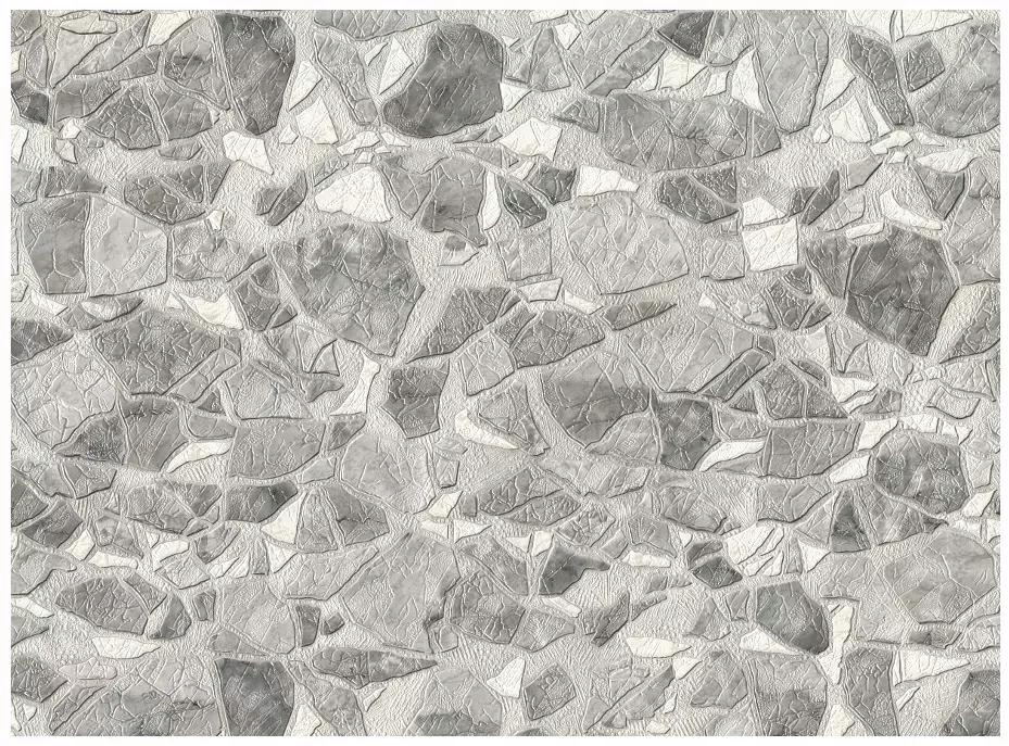 

Tapeta Winylowa Kamienie Szaro Srebrna 5634-10