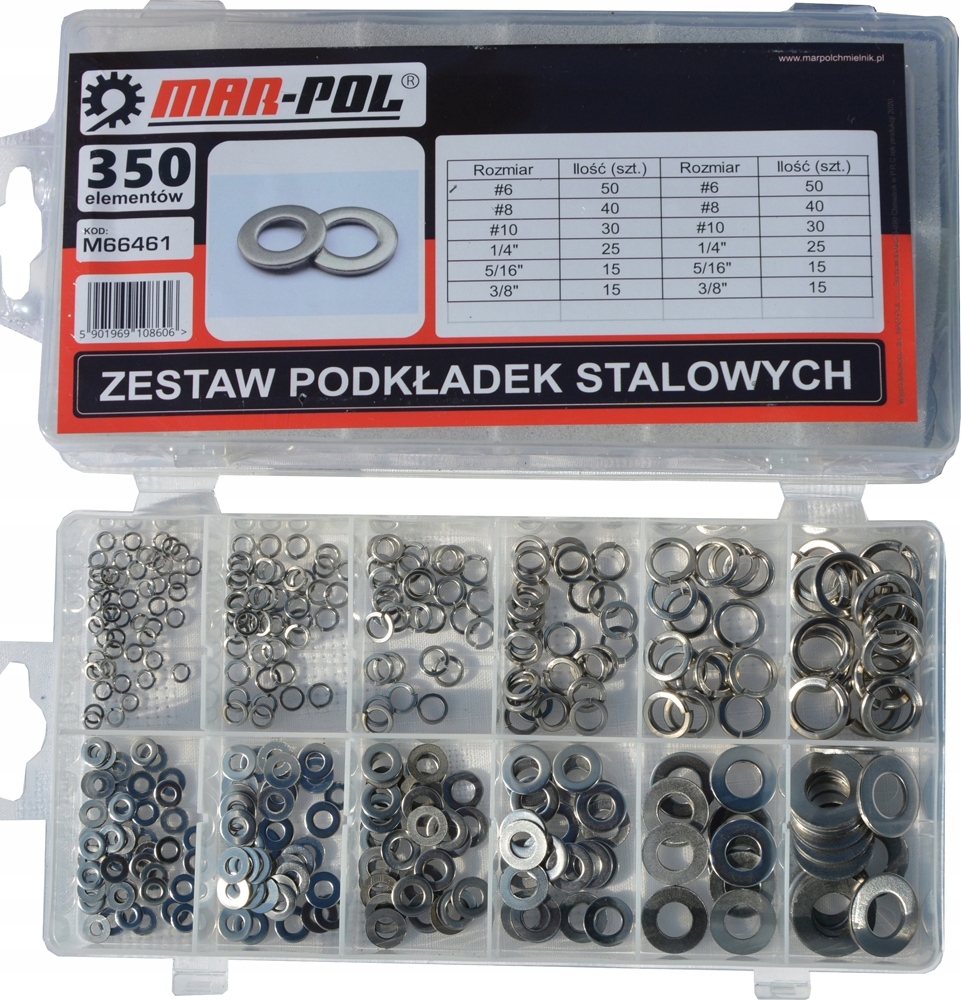 PODKŁADKI STALOWE PODKŁADSTALOWYCH 350szt