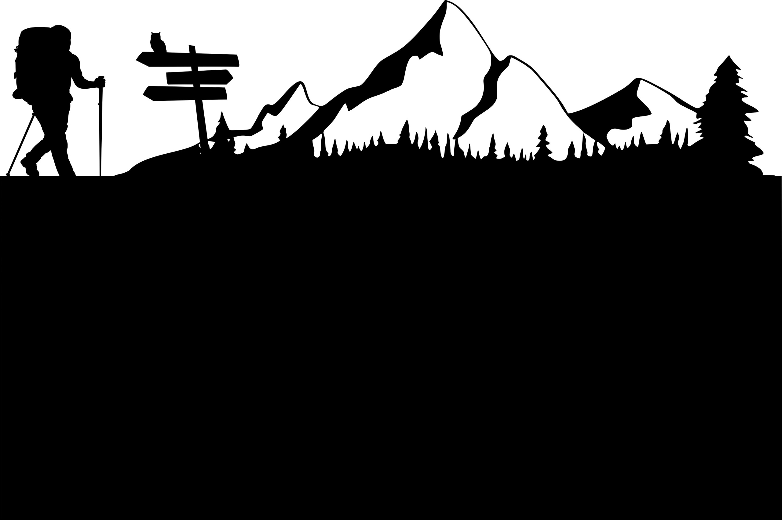 poutník Hory Tabule na magnety z kovu magnetická Cestování Stromy 60x40