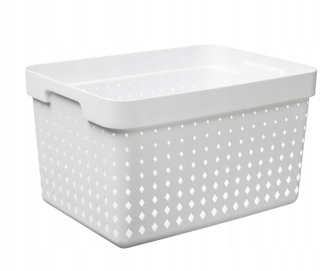 

Biały Pojemnik Koszyk Organizer Do Kuchni Łazienki