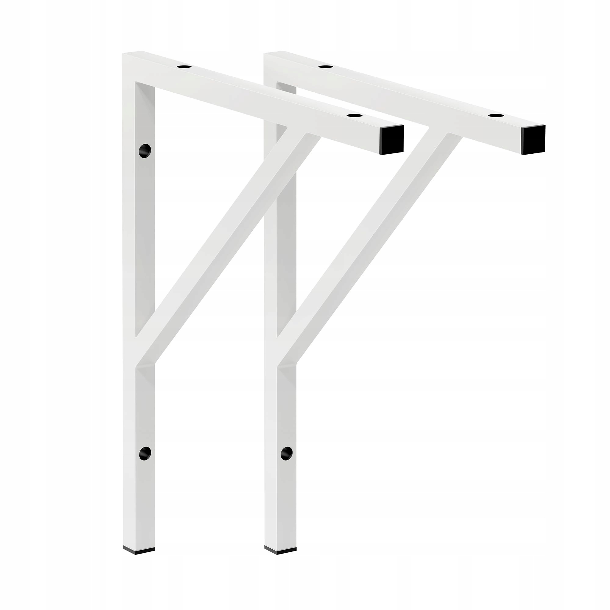 Kessler Pro Podpěra pod regál, poličku, stůl, umyvadlo 530x455 mm 2 ks. Bílá