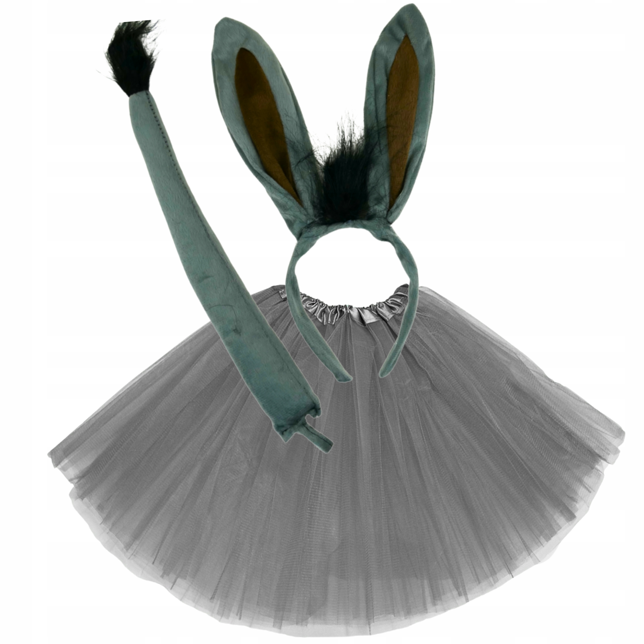 STRÓJ przebranie OSIOŁKA OSIOŁEK OSIOŁ spódniczka 50cm 14-99 lat