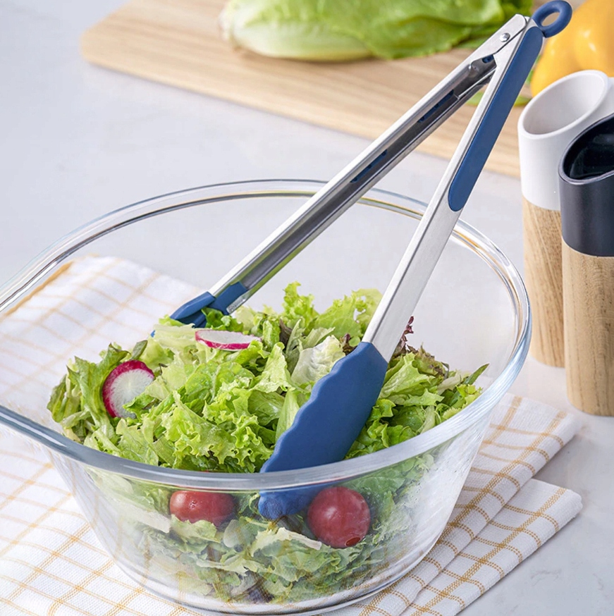 SZCZYPCE KUCHENNE SILIKONOWE STALOWE GRILL MIĘSO Kod producenta 5907443436401