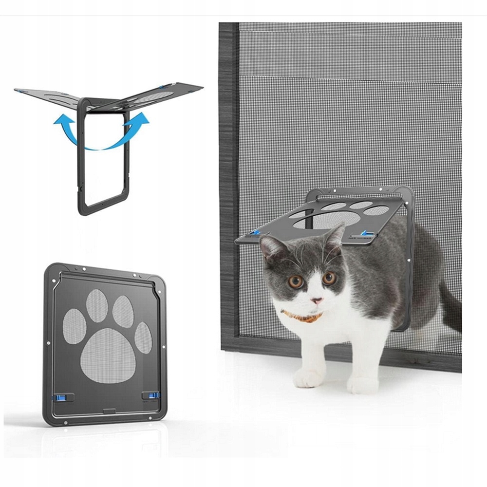 Levně Dveře do moskytiéry 24 x 29 cm pro zvířata, s magnetem, jednoduchá montáž