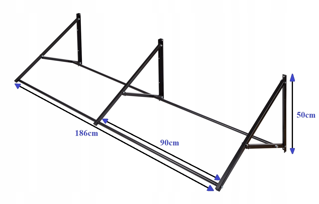 WIESZAK NA OPONY KOLA FELGI 8szt REGAL STOJAK Material metal
