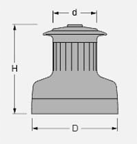 KABESTAN DWUBIEGOWY ANTAL W16AL 110mm / ŁOŻYSKA Model W16AL 2-SPEED