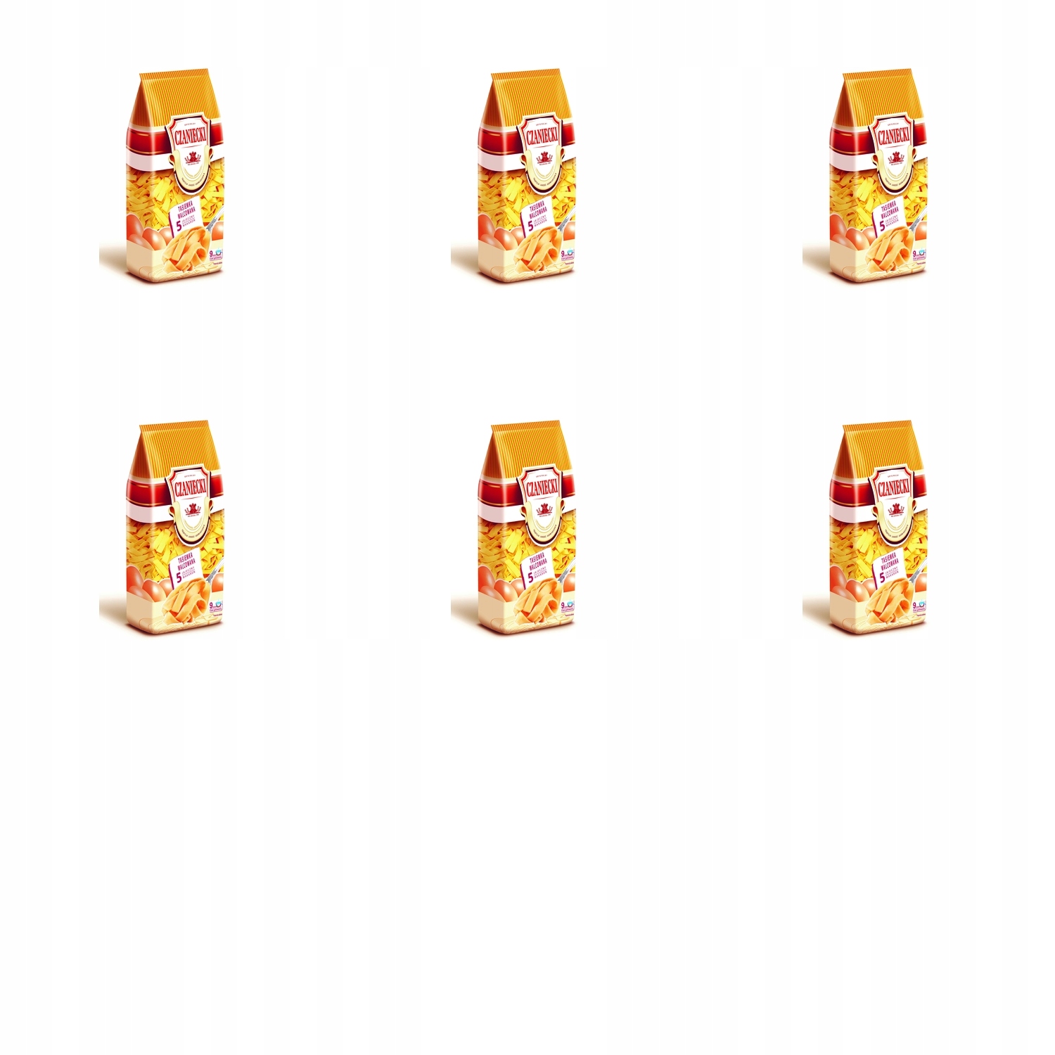 Levně 6x 500g Čaniec těstoviny stužka val. Karton