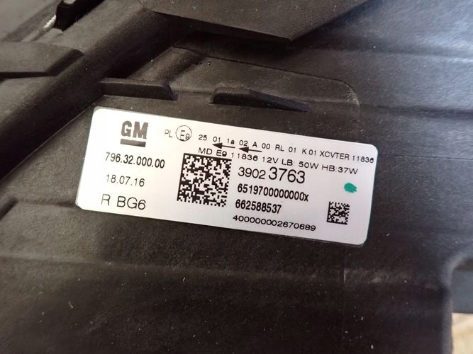 OPEL ASTRA V K LED LUX 16- reflektor right light right 39023763