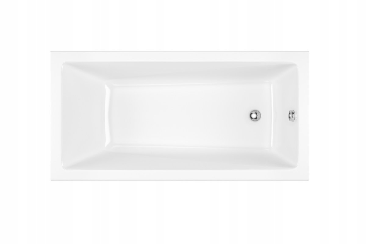 Excellent Wave Slim Wanna Prostokątna 160x80 Nogi