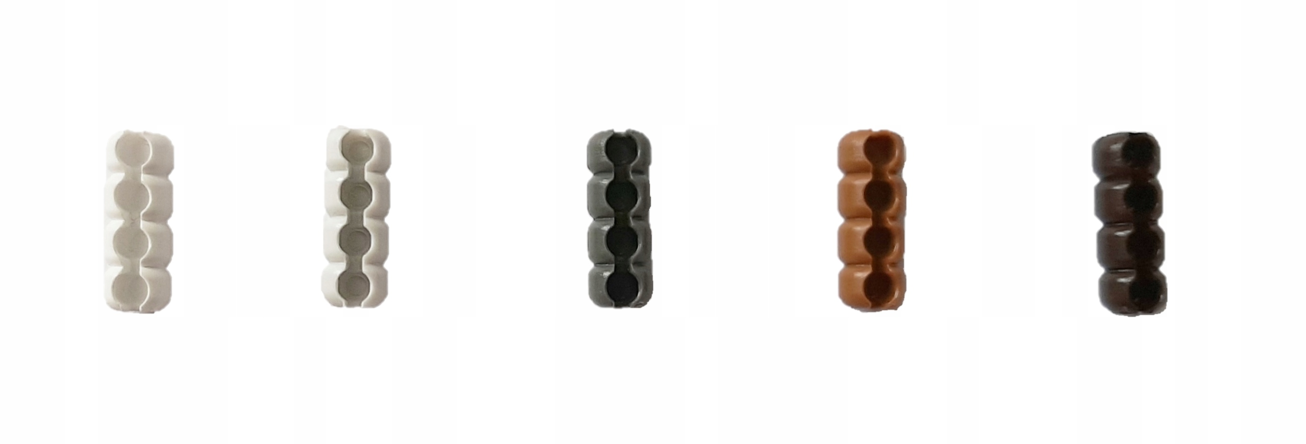 Łącznik łańcuszka do rolet spinka koralików 3mm 5x Kolor brązowy