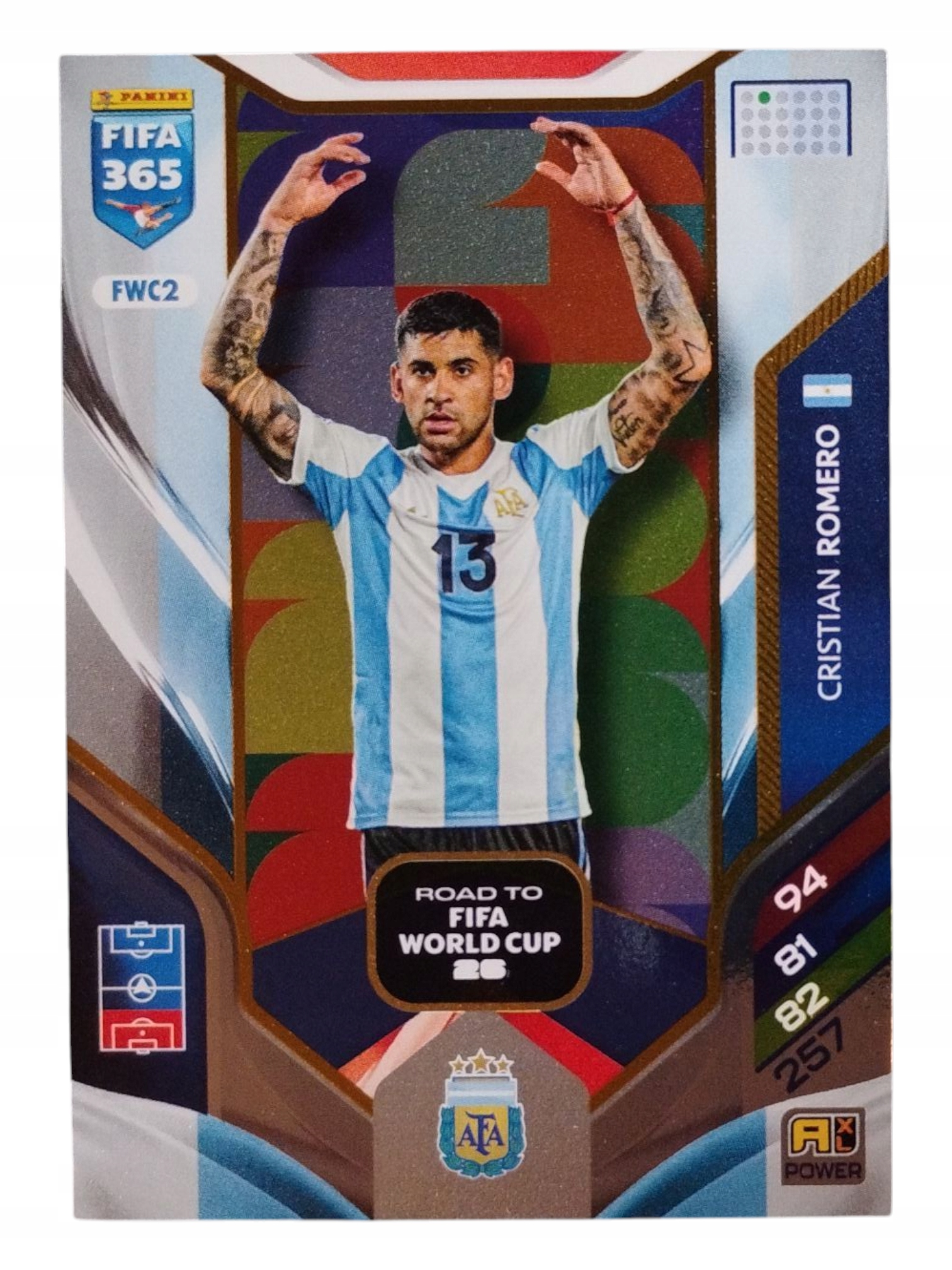 Panini Fifa 365 2026 Road To Fifa World Cup 26 Cristian Romero FWC2