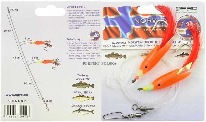 DORSZ WITLINEK PLAMIAK SYSTEM Z 2 PRZYWIESZKAMI 4749-002