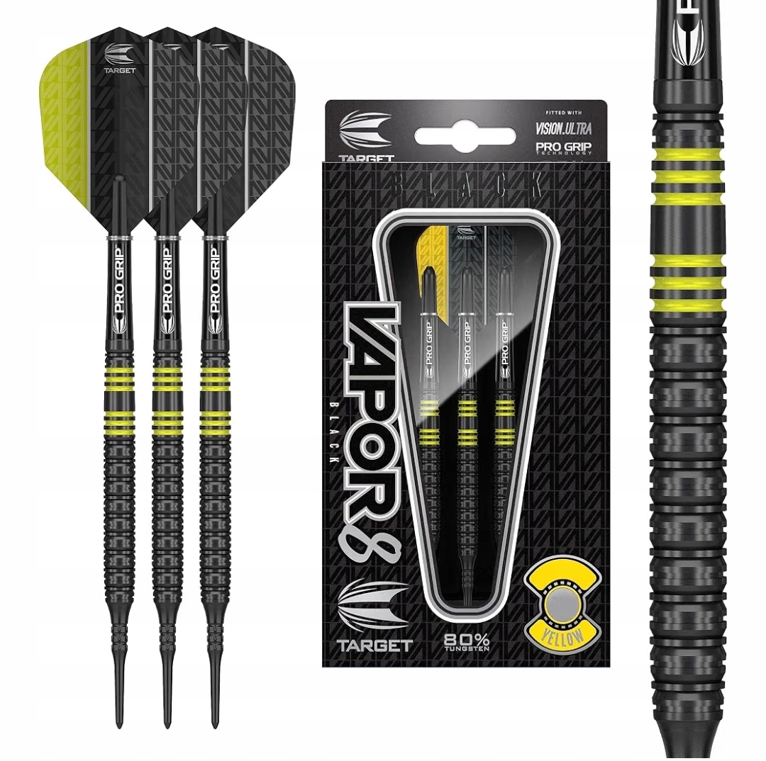 Lotki do darta Target Darts Vapor 8 19 gram 80% wolftamu systemy
