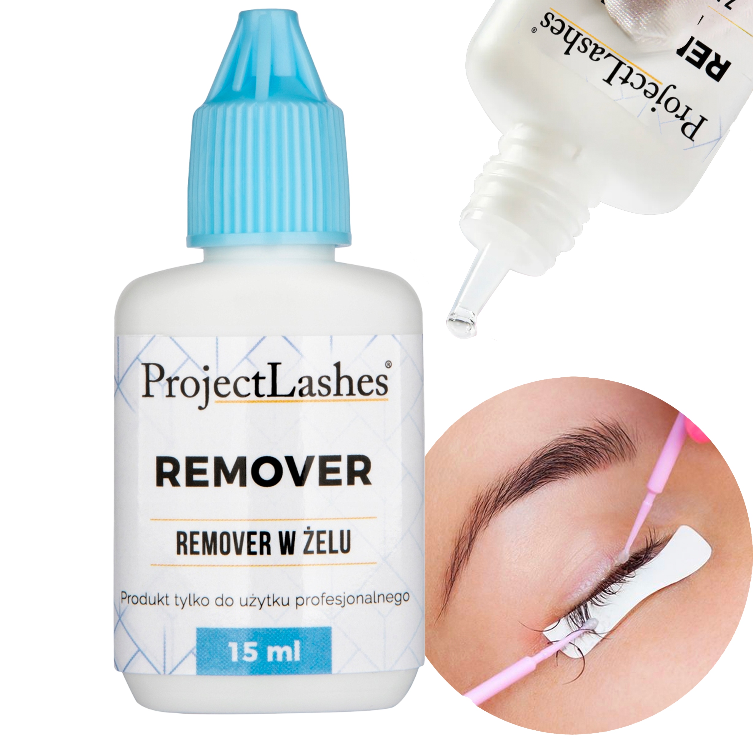 REMOVER DO USUWANIA KLEJU Z RZĘS W ŻELU 15 ml ProjectLashes