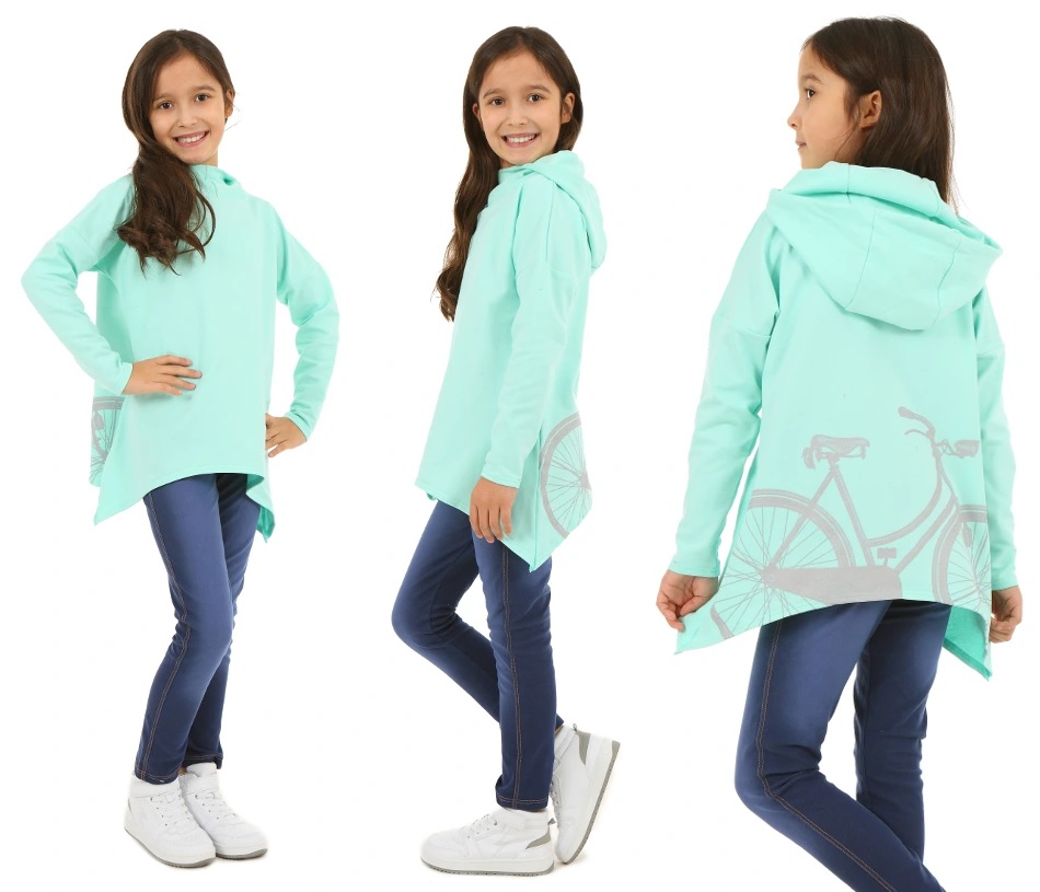 

Asymetryczna Bluza Oversize Rower 128-134 Kropek
