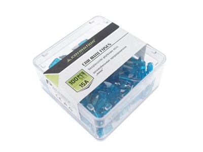 BEZPIECZNIKI PŁYTKOWE MINI 15A, 100 SZT.