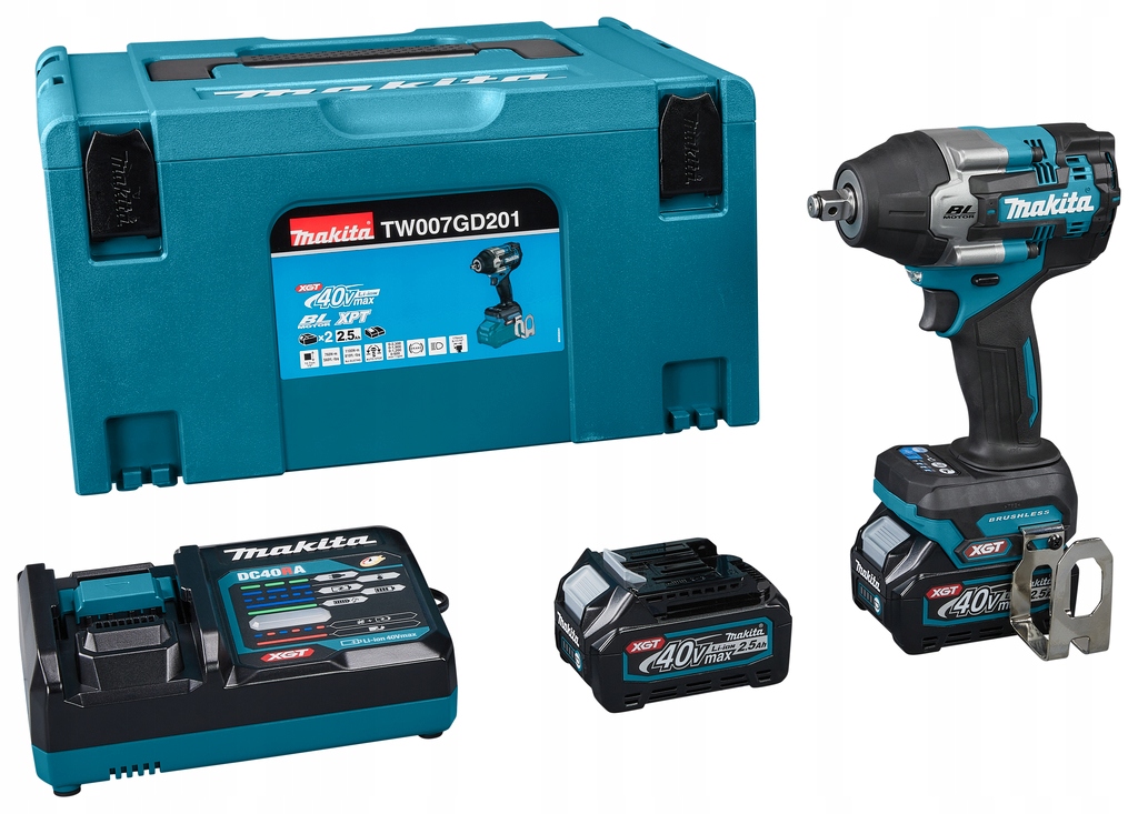 MAKITA TW007GD201 AKUM KLUCZ UDAROWY 40V XGT