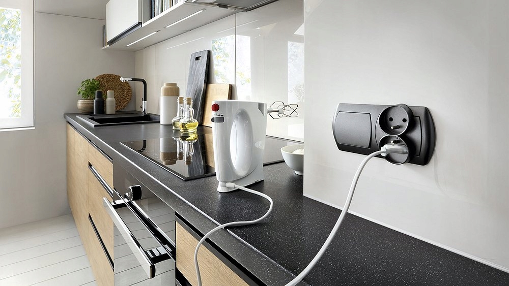 Deco Gniazdo z uziemieniem podwójne do ramki białe Przeznaczenie Elektryczne