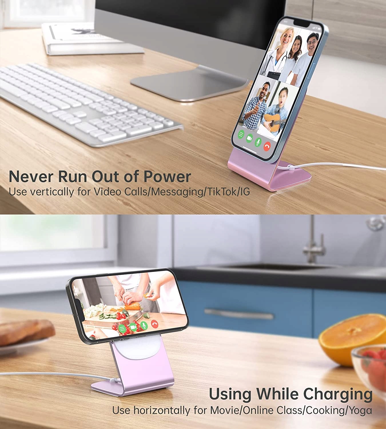RoRoSkin MAGSAFE Ładowarka Bezprzewodowa iPhone Magnetyczna Różowa — miniatura 5