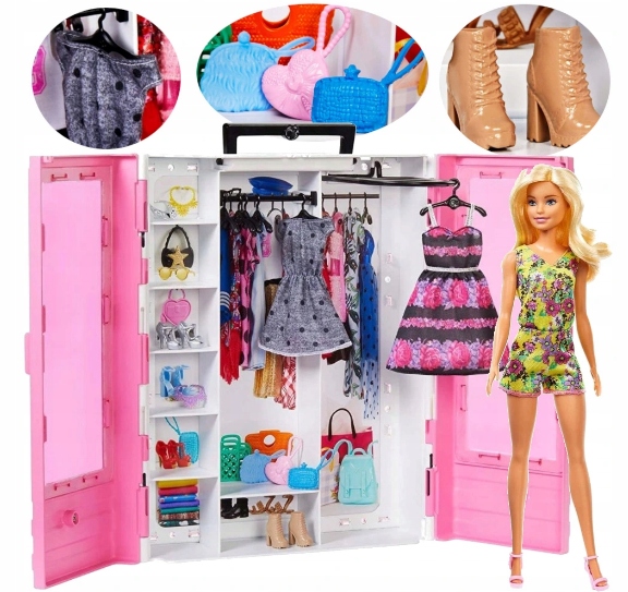 Em promoção! Barbie Original Roupeiro Conjunto De Fashionistas Armário  Final Princesa Dressup Boneca Barbie Crianças Brinquedos Moda Portátil  Brinquedo Gbk12