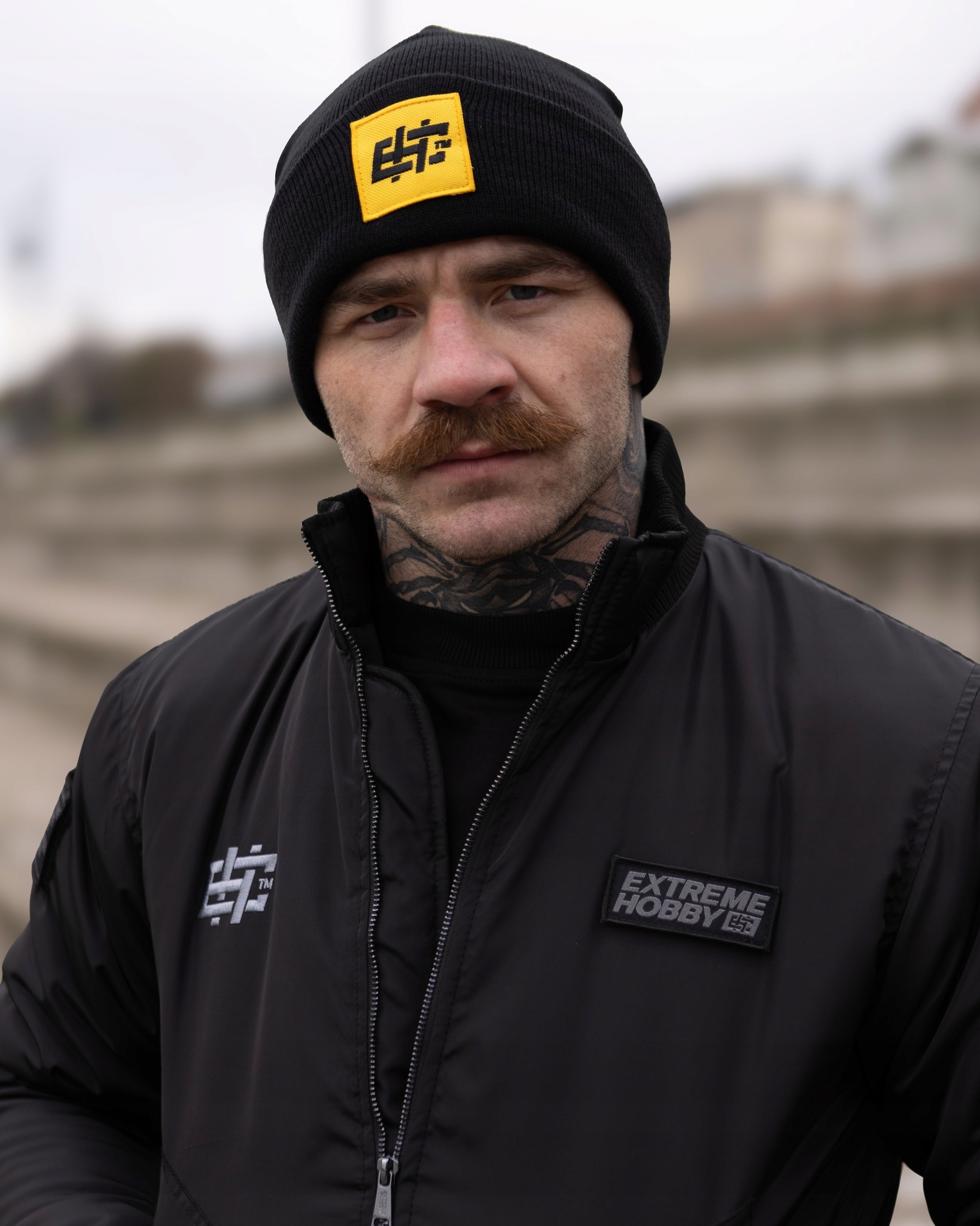 Kurtka flek męska FLYERS BLOCK M CZARNA wodoodporna EXTREME HOBBY