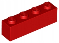 

Lego 3010 Klocek 1x4 czerwony Nowy (2g)