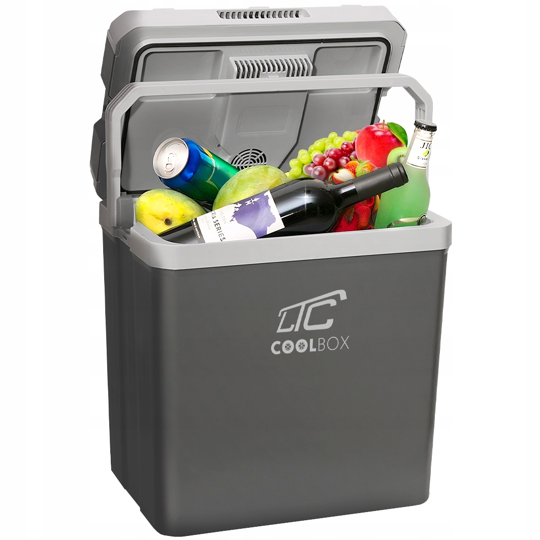 LODÓWKA TURYSTYCZNA SAMOCHODOWA XXL 35L 12V i 230V Z FUNKCJĄ GRZANIA 2024R Głębokość produktu 32 cm