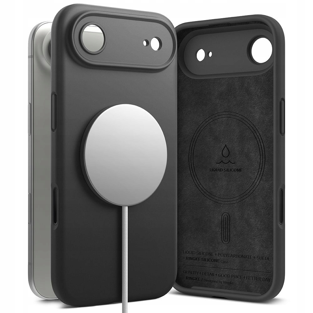 Etui do iPhone 17 Air Ringke Silicone Magnetic MagSafe czarne
