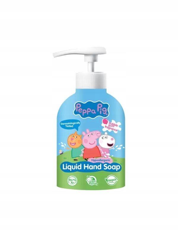 Peppa PigTekuté mydlo na ruky s príchuťou Bubble Gum 500 ml