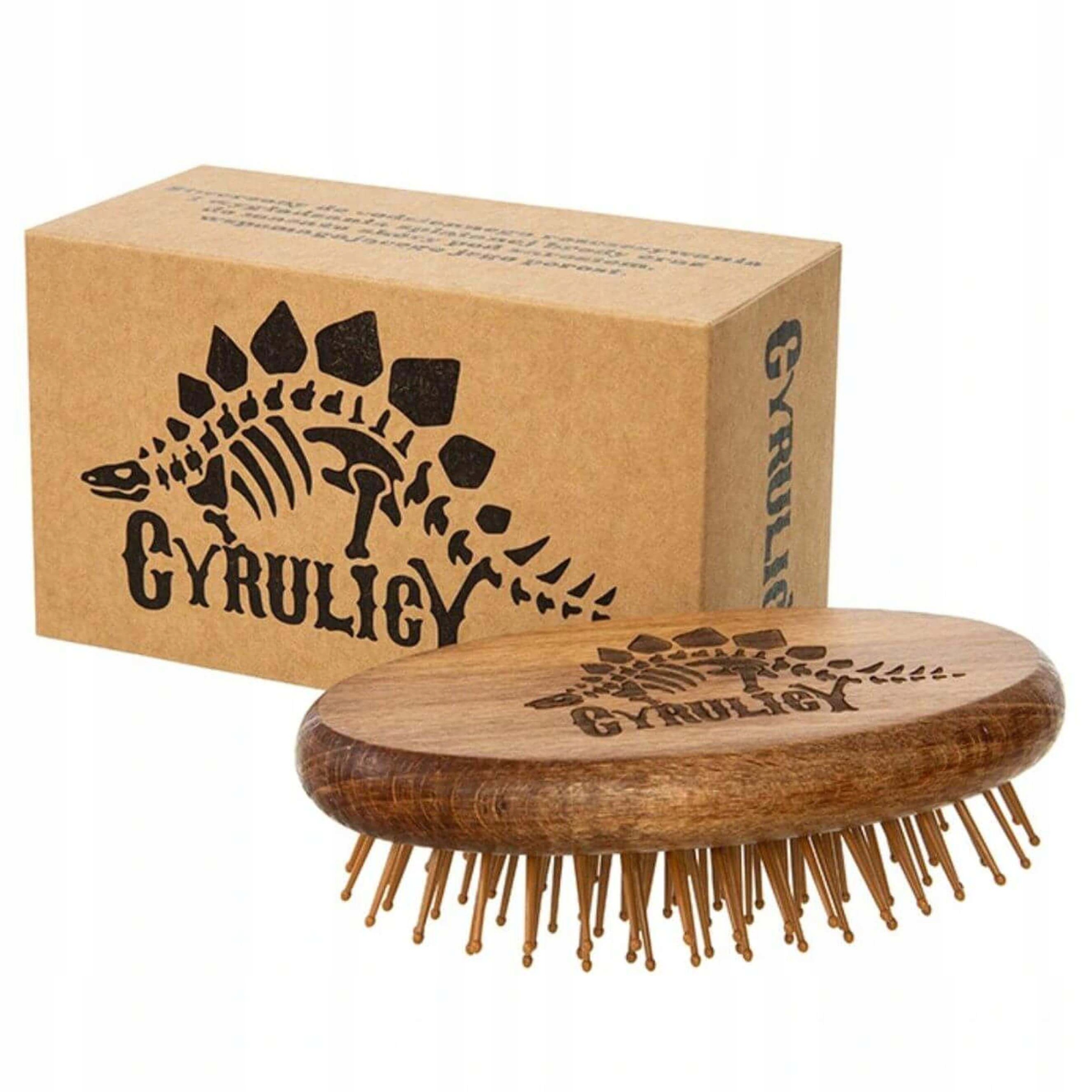 Ostnatý kartáč na vousy z bukového dřeva Cyrulicy