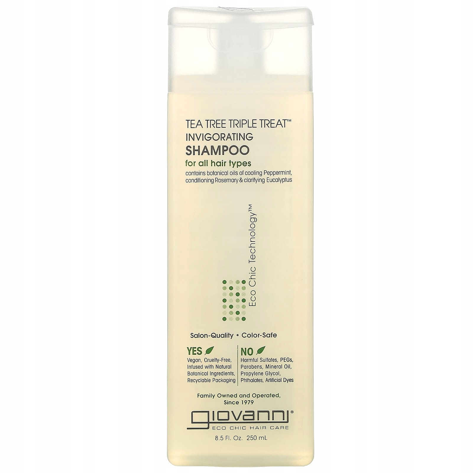 Giovanni, Tea Tree Triple Treat, osvěžující šampon pro všechny typy zařízení