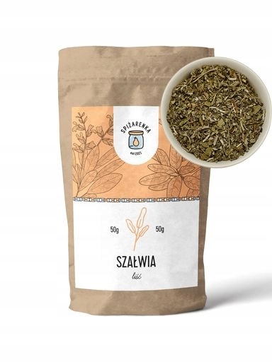 Levně 8x Šalvěj Lékařská List Salvia officinalis Šalvějová Bylina 50g Spiżarenka