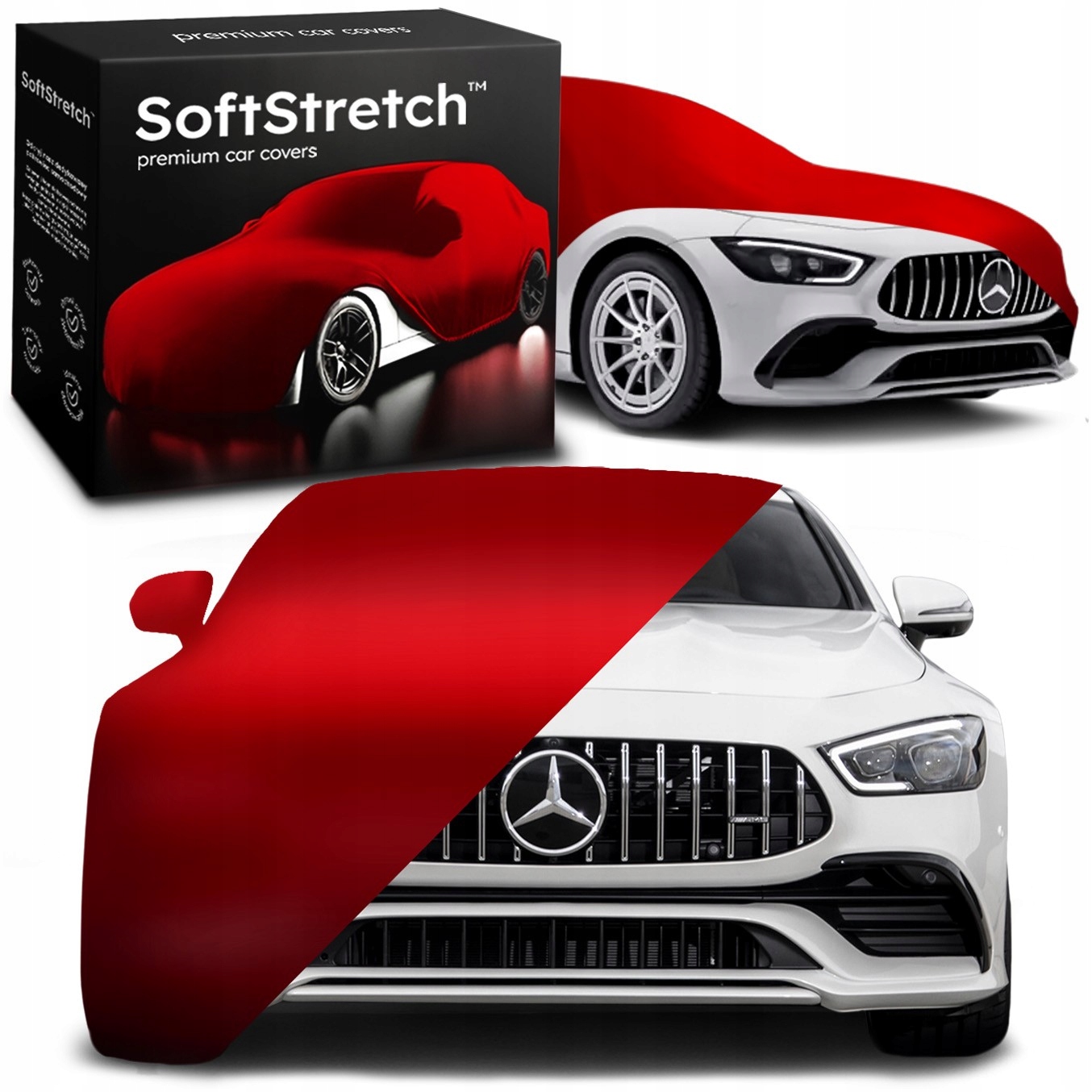 Kryt do auta SoftStretch pro Mercedes Amg Gt 4-Door Coupé Červený