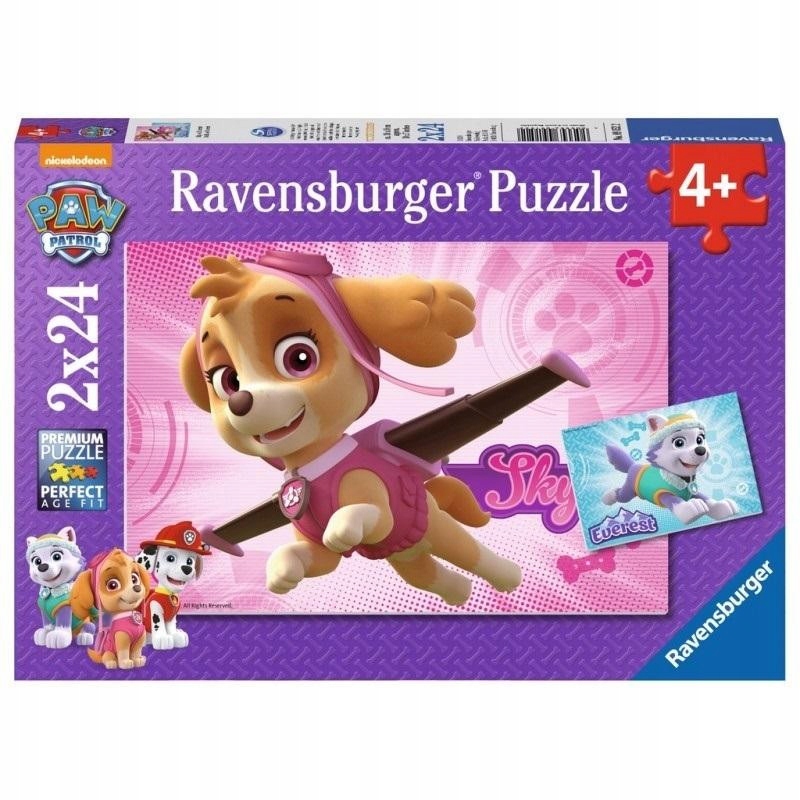 

Puzzle dla 3 Latki 2x24 Psi Patrol Skye