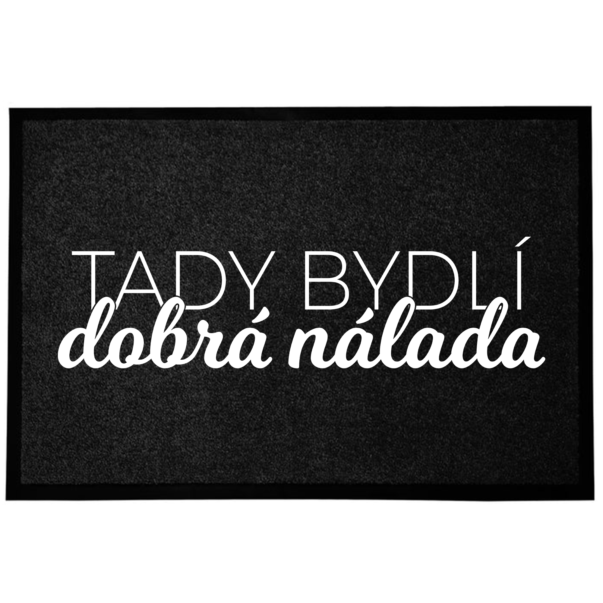 Wycieraczka Czarna Wejściowa Dekoracyjna Zabawny W Dobrym Nastroju