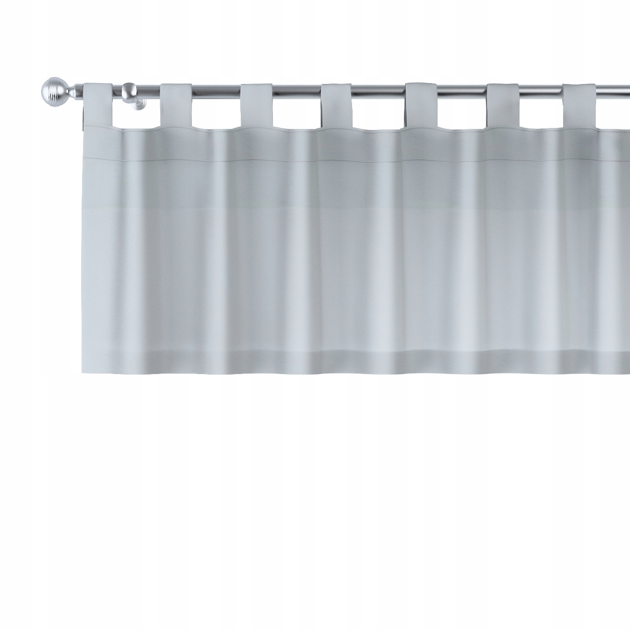 Lambrequin na popruhoch 390 x 40 cm, sivý