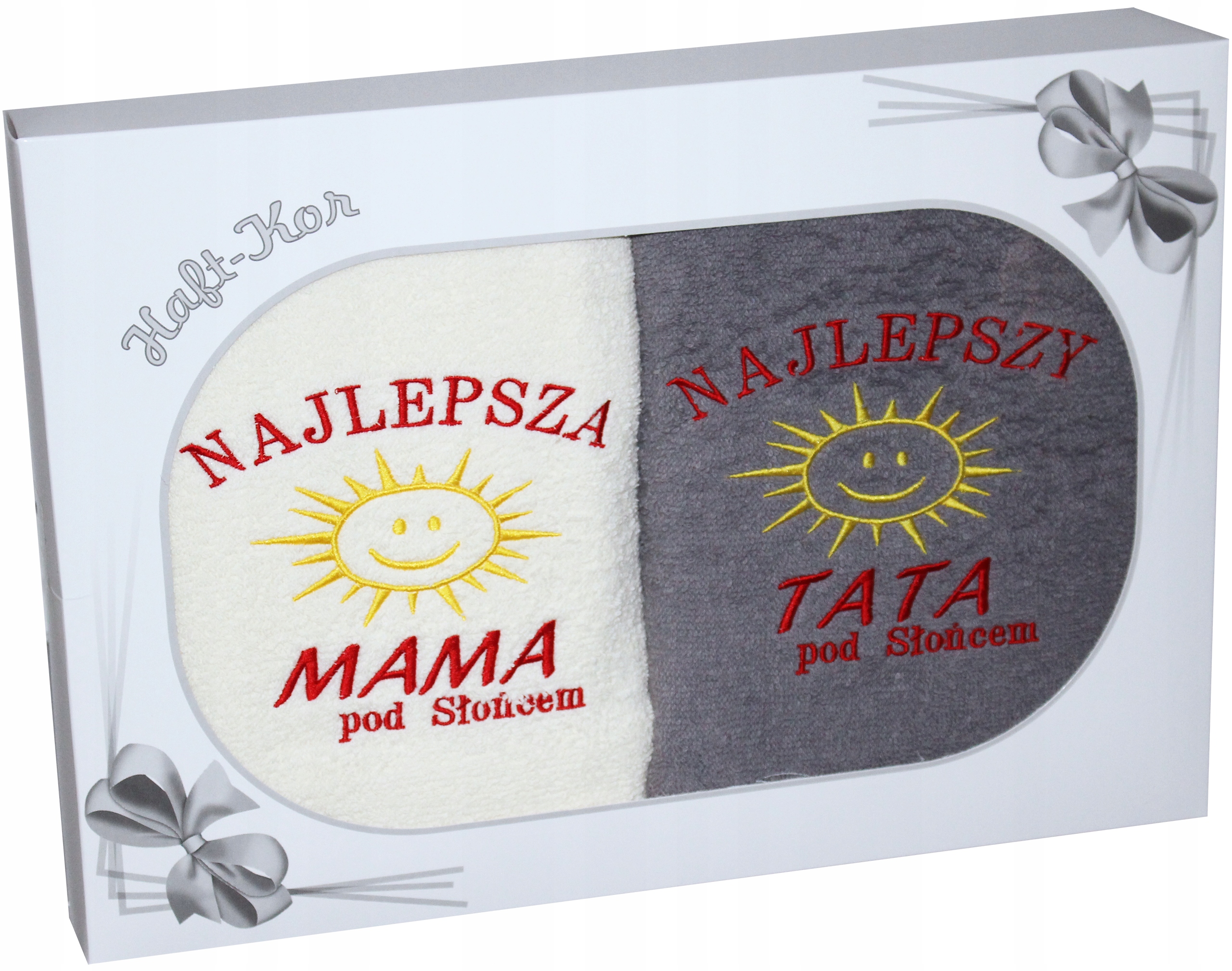 

Dla Mamy Taty Komplet Ręczników Mama Tata
