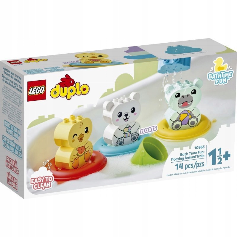 

Klocki Lego Duplo pływający pociąg zwierzątka 18m+