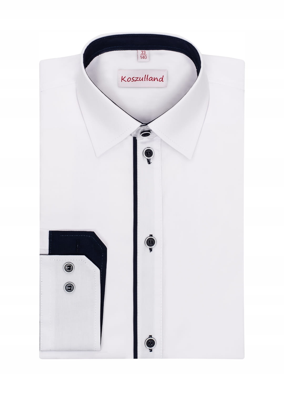 Koszula wizytowa chłopięca z długim rękawem K-12 - 168/36