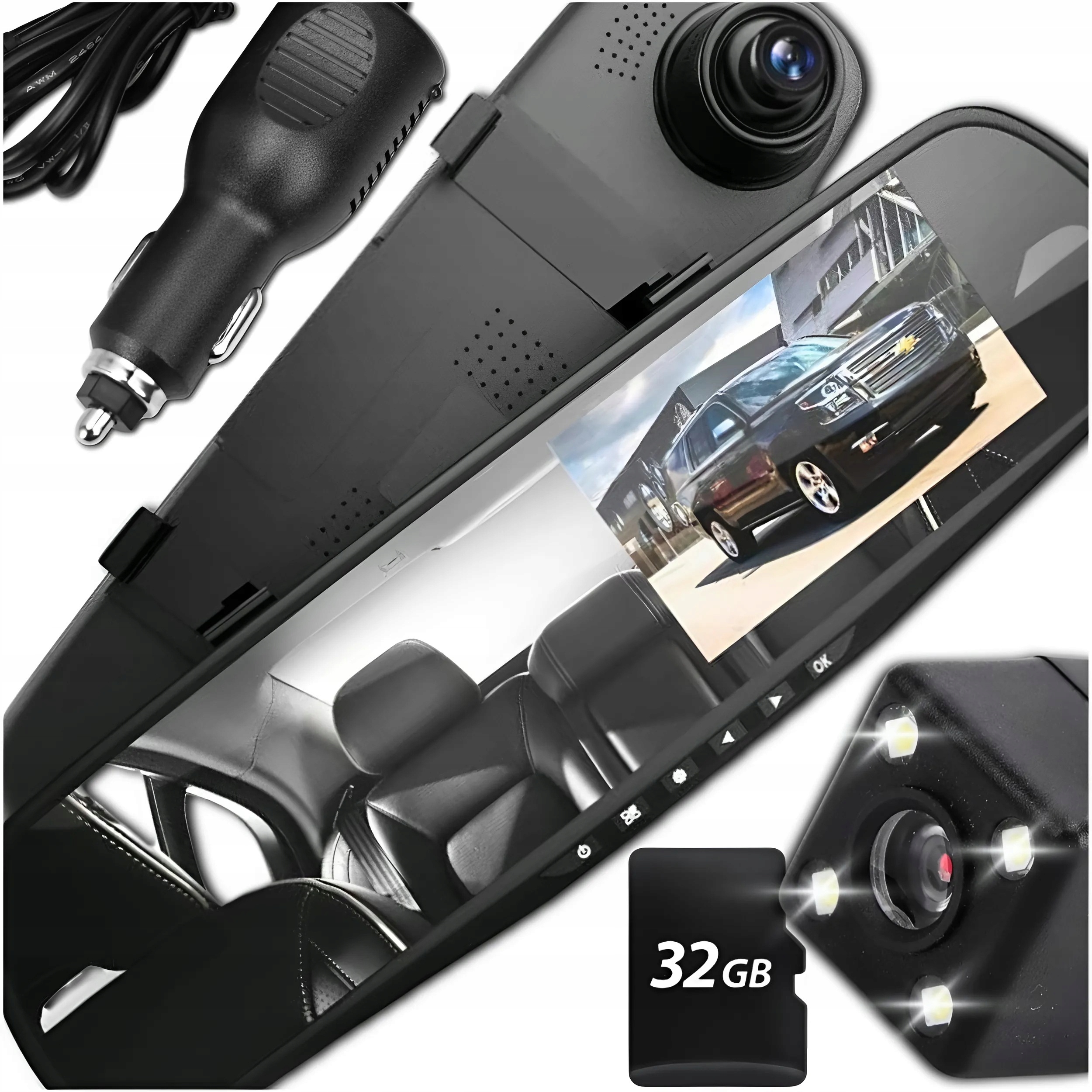 WIDEOREJESTRATOR LUSTERKO KAMERA SAMOCHODOWA Marka inna